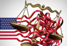 California Leads the Fray as States Grapple With CBD Regulations Scales of Justice, tangled