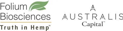 Australis Capital-Folium Biosciences-logo-CBD-CBDToday