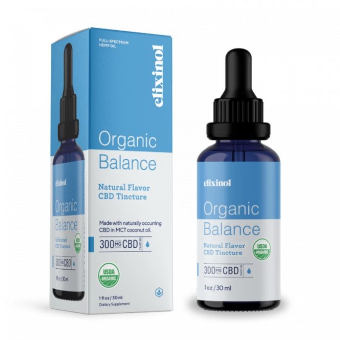 Elixinol-Organic Balance-USDA-CBD product-CBDToday