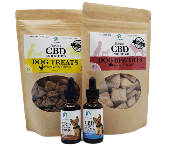 New Coastal CBD pet care gift set small dogs CBD Today