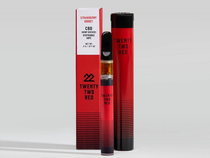 22Red Hemp Oil Disposable Vapes-CBD products-CBDToday