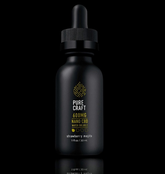 Pure Craft Nano CBD Water-Soluble Tincture in Strawberry Mojito-CBD products-CBDToday