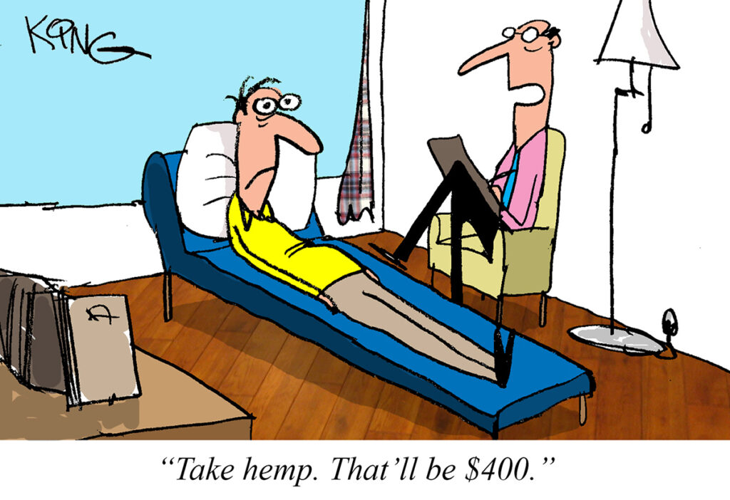 Take hemp Jerry King's hemp cartoon May 2021 CBD Today